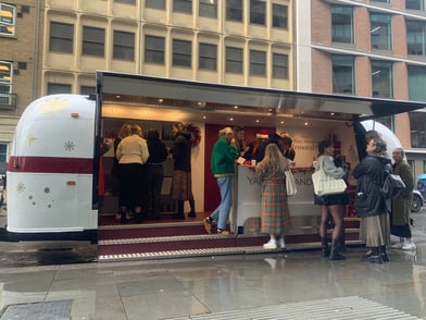 Yankee Candle attends media outlets with an Airstream.