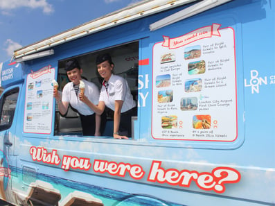 British Airways and its branded ice cream van hire