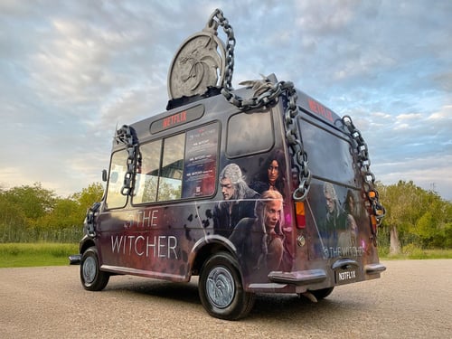 The Witcher van used by Netflix