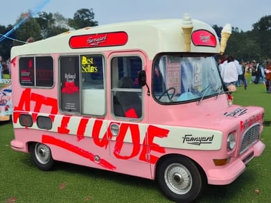 The classic Bedford ice cream van