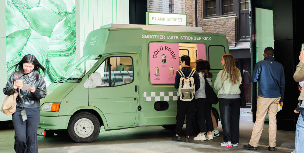 A mobile ice cream van for Blank Street