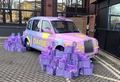 The lavender Daise van from Promohire.