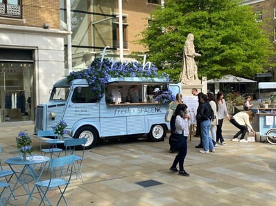 Fresh H-Van at its venue, thanks to vehicle logistics from Promohire