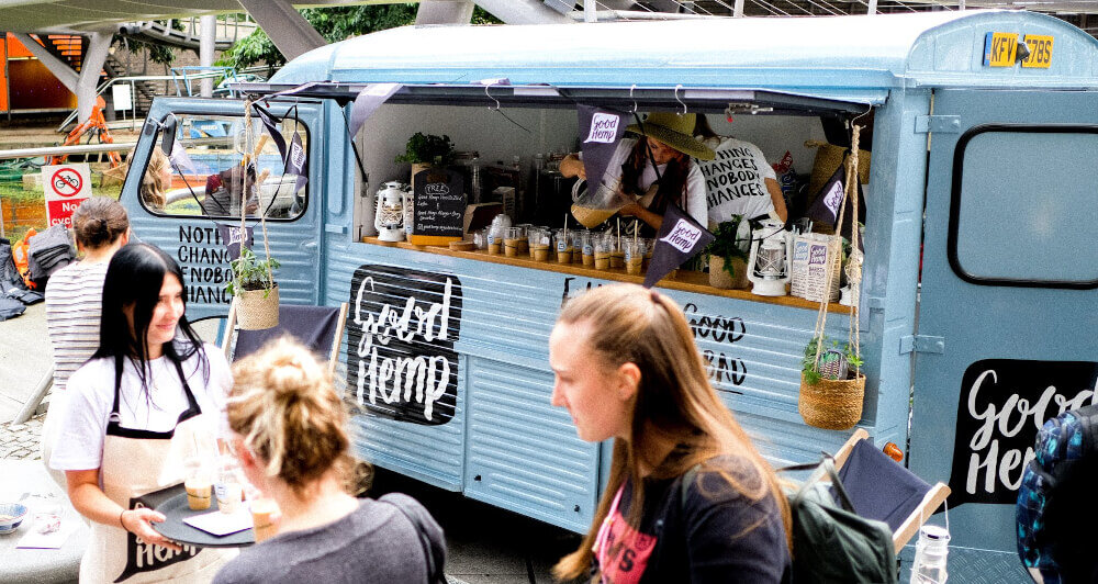 Good Hemp - A blue Citroen H-van converted for sampling