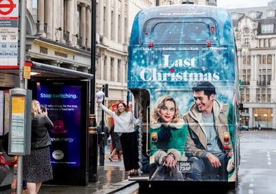 A conductor poses on the Last Christmas Routemaster hire.