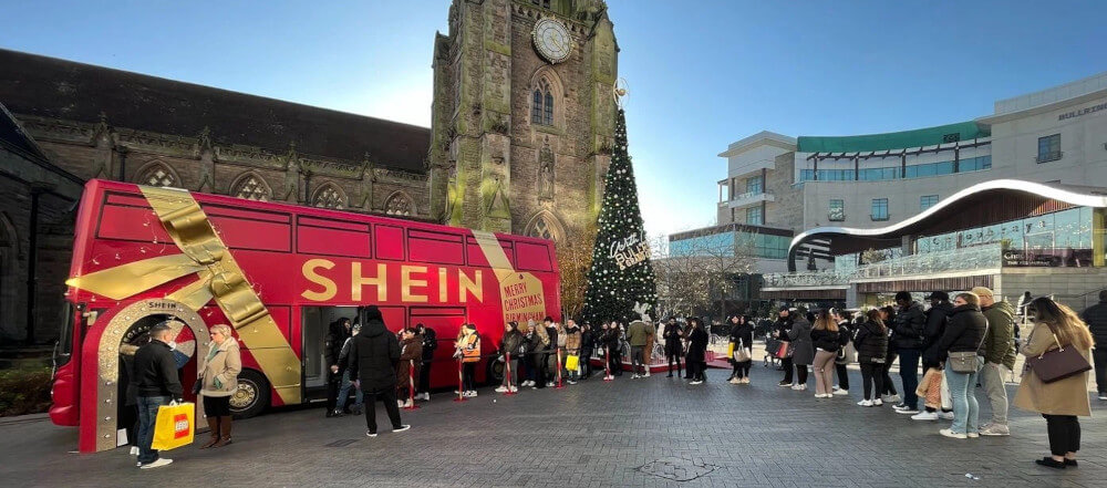 SHEIN Bus on location, after successful venue planning