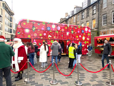 SHEIN's bus used for a 'go big' brand activation