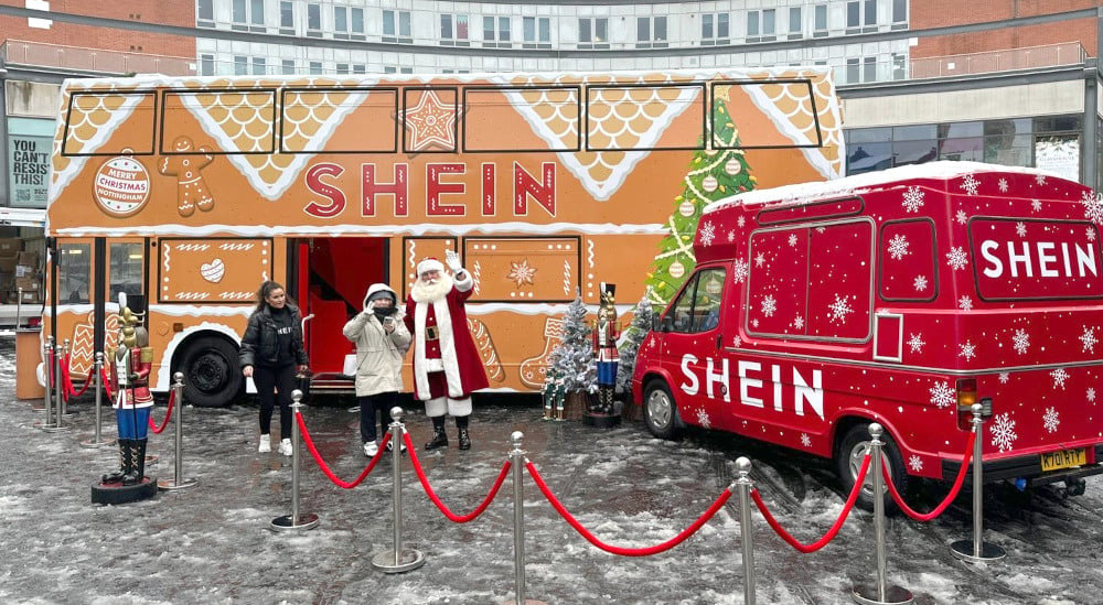 Shein Christmas Bus