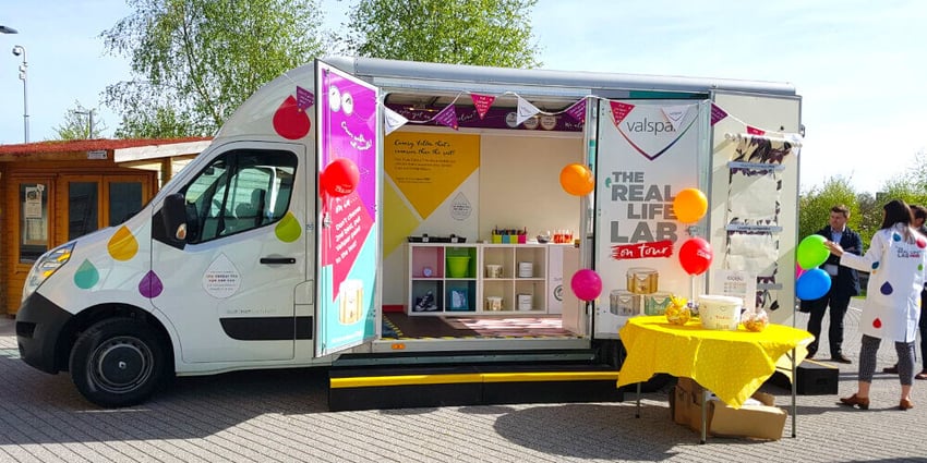 The Valspar exhibition van hire