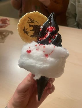 A custom ice cream made for Netflix and The Witcher